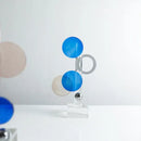 GobekUsa Geometric Crystal Circle Sculpture Ornaments Home Decor Figurines