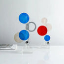 GobekUsa Geometric Crystal Circle Sculpture Ornaments Home Decor Figurines