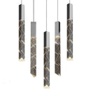 GobekUsa Crystal Glass LED Pendant Light for Living Hallway Staircase & Restaurant