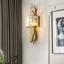 GobekUsa Crystal Gold Wall Lamp | Modern Minimalist LED Indoor Lighting for Living Room & Bedroom