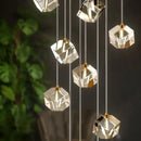 GobekUsa Crystal LED Chandelier for Staircase: Luxury Indoor Stair Lighting Fixture