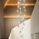 GobekUsa Crystal LED Chandelier for Staircase: Luxury Indoor Stair Lighting Fixture