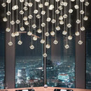 GobekUsa Crystal LED Chandelier for Staircase: Luxury Indoor Stair Lighting Fixture