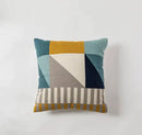 Modern geometric embroidery cushion cover set living room decor by Decorbites