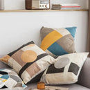 Modern geometric embroidery cushion cover set living room decor by Decorbites