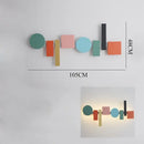 GobekUsa Geometric Flush Mount Macaron Lamp for Living Room Bedside Lighting