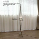 GobekUsa Glass Cone Chandelier: Height Adjustable Luxury Art Indoor Pendant Lamp