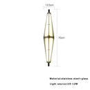 GobekUsa Glass Cone Chandelier: Height Adjustable Luxury Art Indoor Pendant Lamp