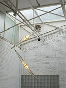 GobekUsa Glass Cone Chandelier: Height Adjustable Luxury Art Indoor Pendant Lamp