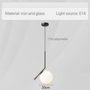 GobekUsa Glass Pendant Lights: Modern Bedroom Bedside Chandeliers for Home Indoor Decor