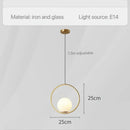 GobekUsa Glass Pendant Lights: Modern Bedroom Bedside Chandeliers for Home Indoor Decor