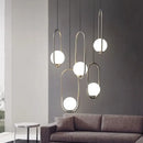 GobekUsa Glass Pendant Lights: Modern Bedroom Bedside Chandeliers for Home Indoor Decor