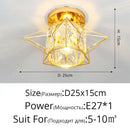 GobekUsa Crystal Glass LED Chandelier for Modern Living, Study, and Aisle Lighting