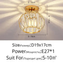 GobekUsa Crystal Glass LED Chandelier for Modern Living, Study, and Aisle Lighting