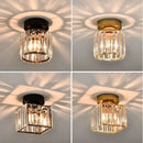GobekUsa Crystal Glass LED Chandelier for Modern Living, Study, and Aisle Lighting
