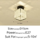 GobekUsa Crystal Glass LED Chandelier for Modern Living, Study, and Aisle Lighting