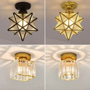GobekUsa Crystal Glass LED Chandelier for Modern Living, Study, and Aisle Lighting