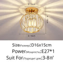 GobekUsa Crystal Glass LED Chandelier for Modern Living, Study, and Aisle Lighting