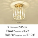 GobekUsa Crystal Glass LED Chandelier for Modern Living, Study, and Aisle Lighting