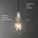 GobekUsa Crystal LED Ceiling Chandelier | Modern Bedroom Pendant Lamp