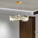 GobekUsa Gold LED Pendant Lights Modern Living Room Dining Kitchen Bar Decor Lighting
