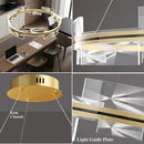 GobekUsa Gold LED Pendant Lights Modern Living Room Dining Kitchen Bar Decor Lighting