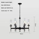 GobekUsa Gold Metal Glass LED Pendant Lights Chain Hanging Lamp