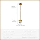 GobekUsa Crystal LED Pendant Lights for Home Decor Lighting