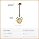 GobekUsa Crystal LED Pendant Lights for Home Decor Lighting