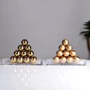 GobekUsa Geometric Gold Tower Set for Stylish Home Decor