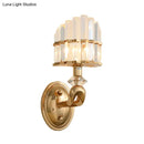 GobekUsa Modern Crystal Gold Wall Lamp - Geometric Design with LED Lighting - Perfect for Living Room
