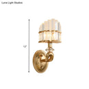GobekUsa Modern Crystal Gold Wall Lamp - Geometric Design with LED Lighting - Perfect for Living Room