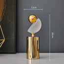 GobekUsa Geometric Golden Ball Frosted Glass Ornament Home Decor