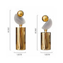 GobekUsa Geometric Golden Ball Frosted Glass Ornament Home Decor