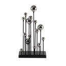 GobekUsa Geometric Golden Ball Sculpture: Metal Handicrafts Home Decor Ornament