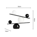 GobekUsa Geometric Golden Ball Metal Seesaw Ramp Figurines for Home Decor