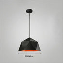 GobekUsa Iron Diamond Pendant Lights Modern Geometry Pendent Lighting for Living Room & Cafe