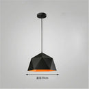 GobekUsa Iron Diamond Pendant Lights Modern Geometry Pendent Lighting for Living Room & Cafe