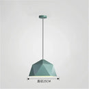 GobekUsa Iron Diamond Pendant Lights Modern Geometry Pendent Lighting for Living Room & Cafe