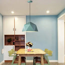 GobekUsa Iron Diamond Pendant Lights Modern Geometry Pendent Lighting for Living Room & Cafe