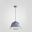 GobekUsa Iron Diamond Pendant Lights Modern Geometry Pendent Lighting for Living Room & Cafe