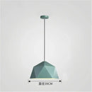 GobekUsa Iron Diamond Pendant Lights Modern Geometry Pendent Lighting for Living Room & Cafe