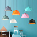 GobekUsa Iron Diamond Pendant Lights Modern Geometry Pendent Lighting for Living Room & Cafe