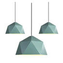 GobekUsa Iron Diamond Pendant Lights Modern Geometry Pendent Lighting for Living Room & Cafe