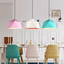 GobekUsa Iron Diamond Pendant Lights Modern Geometry Pendent Lighting for Living Room & Cafe
