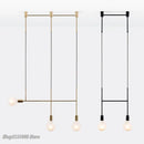 GobekUsa Geometric Iron Pendant Lights for Dining Bedroom Cafe Indoor Decor