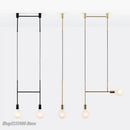 GobekUsa Geometric Iron Pendant Lights for Dining Bedroom Cafe Indoor Decor