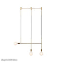 GobekUsa Geometric Iron Pendant Lights for Dining Bedroom Cafe Indoor Decor