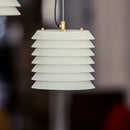 GobekUsa Geometric Iron Table Lamp - Retro White Floor Lamp for Designer Living Room