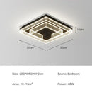 GobekUsa LED Black Chandelier Acrylic Ceiling Lamp: Modern Luxur Lighting for Home & Office